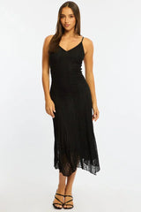 Black Midi Dress Lace