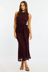 Red Maxi Dress Mesh