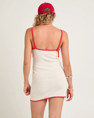 Tilly Contrast Crochet Mini Dress