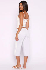 Stuck In A Daze Capri Track Pants Grey Marle