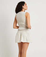 Delmore Shirred Mini Dress