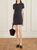 Nehra cashmere-knitted polo mini dress