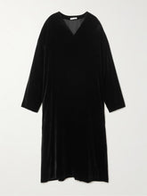 Heloise silk-velvet midi dress