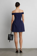 OFF THE SHOULDER CORSET MINI DRESS