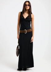 Kaia V Neck Midi Dress