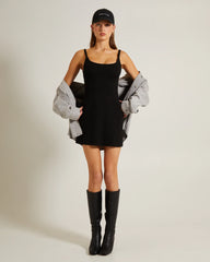 Easy A-Line Mini Dress in Black
