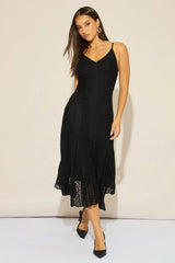 Black Midi Dress Lace
