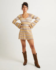 Bambi Stripe Knit Mini Dress