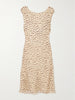 Leo cheetah-print silk-georgette mini dress