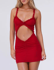 RAYLA MINI DRESS - RED