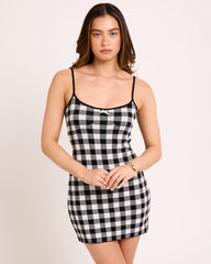 Eris Check Mini Dress