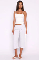 Stuck In A Daze Capri Track Pants Grey Marle