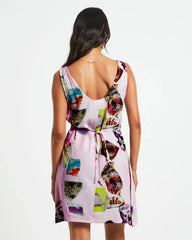 Primavera Mini Dress in Baby Pink