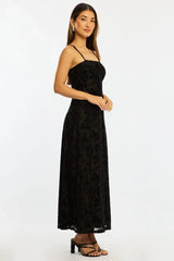 Black Midi Dress Strappy