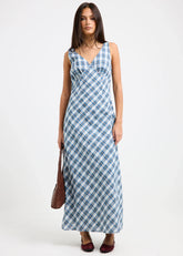 Kaia V Neck Midi Dress