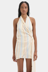 Pernille Wrap Halter Mini Dress