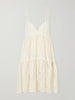 Nympth cotton-blend lace mini dress