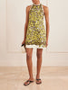 Mona floral-print hemp mini dress