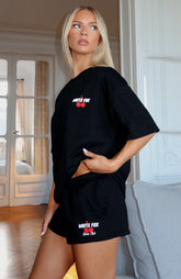 Club 14 Cassie Lounge Shorts Black