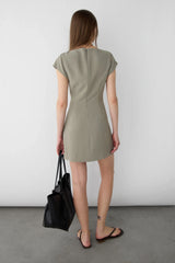 CAP SLEEVE MINI DRESS