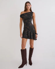 Tohari Mini Dress in Dynamic Rose