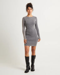 Acid Rave Rib Knit Mini Dress