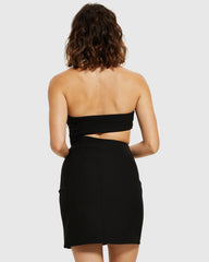 Lydia Corset Mini Dress Black