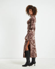 Stammy Cut Out Midi Dress Acid Wash Multi