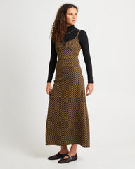 Grunge Plaid Midi Dress