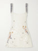 Cupid embellished tulle mini dress