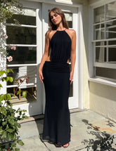 EVANNA MAXI DRESS - BLACK