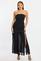 Black Maxi Dress Strapless