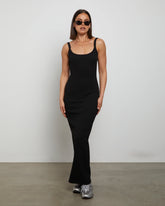 Backless Midi Dress in Black