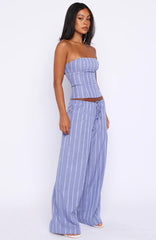 Promise Me This Pants Navy Check