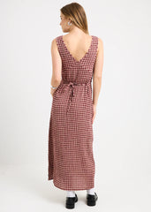 Capricorn Seersucker Midi Dress