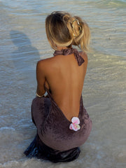 MIANE MAXI DRESS CHOCOLATE