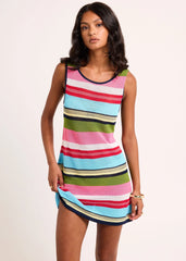 Alicante Stripes Knit Mini Dress