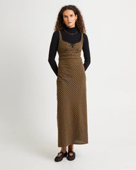 Grunge Plaid Midi Dress