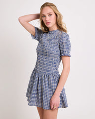 Bonnie Shirred Bubble Mini Dress