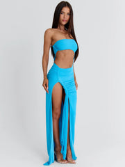 ALANNA MAXI DRESS BLUE