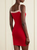 Logo-jacquard cotton-jersey mini dress