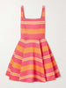 Mini Mona striped twill mini dress