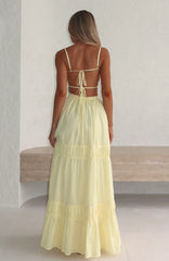 Rumour Has It Maxi Dress Lemon