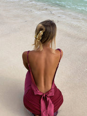 BREANNE MAXI DRESS BURGUNDY