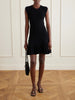 Noemie crochet-trimmed ribbed mini dress
