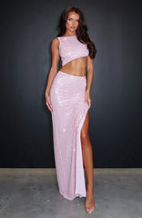 Your Baby Embellished Maxi Dress Baby Pink