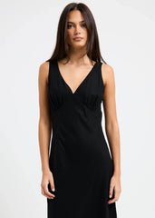 Kaia V Neck Midi Dress