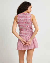 Delmore Shirred Mini Dress
