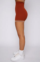 Sahara Seamless Bike Shorts Burnt Clay