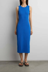 KNIT SLEEVELESS MIDI DRESS